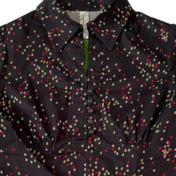 Skfk Skunkfunk Bezi Long Sleeve Print Shirt Blue Size 2 - Picture 3 of 11